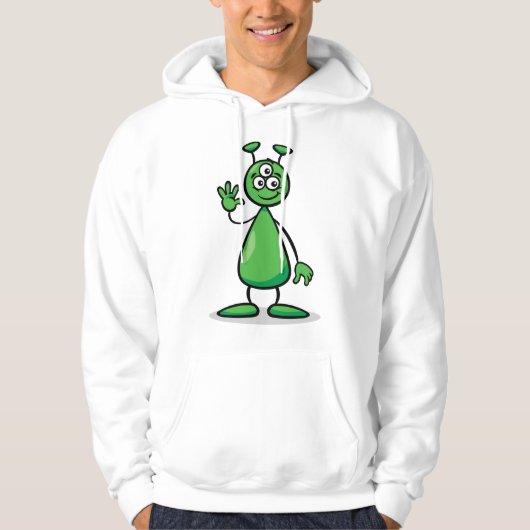 Cartoon Martian Hoodie (Voorkant)