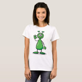 Cartoon Martian T-shirt (Voorkant volledig)