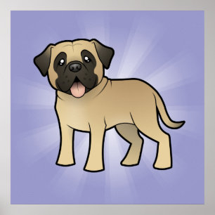Cartoon Mastiff/Bullmastiff Poster