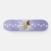Cartoon Mastiff/Bullmastiff Skateboard (Horizontaal)