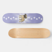 Cartoon Mastiff/Bullmastiff Skateboard (Horizontaal)
