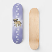 Cartoon Mastiff/Bullmastiff Skateboard (Voorkant)