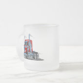 Cartoon Matglas Koffiemok (Voorkant links)