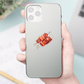 Cartoon meat sticker (Telefoon)