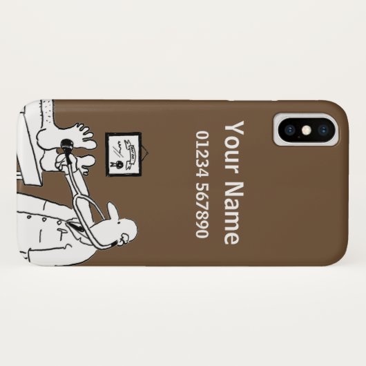Cartoon medisch thema Case-Mate iPhone case (Achterkant (horizontaal))