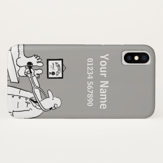 Cartoon medisch thema Case-Mate iPhone case (Achterkant (horizontaal))