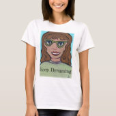 Cartoon Meisje Custom Preppy Unique Art T-shirt (Voorkant)