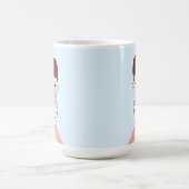 Cartoon Meisje op de Mok van de regenboogmacht (Center)