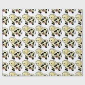 Cartoon MelkKoe Cadeaupapier (Vlak)