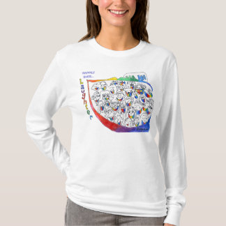 Cartoon Mensen lachen Funny T-Shirt