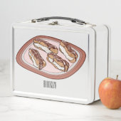 Cartoon met chocolade eclair (In situ)