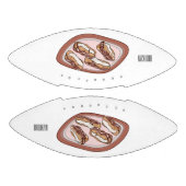 Cartoon met chocolade eclair american football (Panelen)