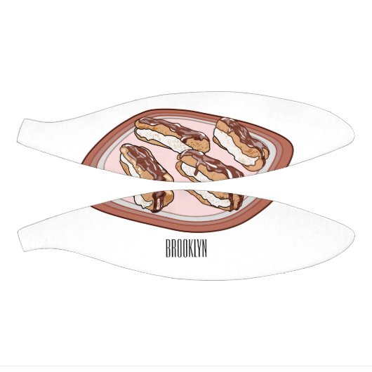 Cartoon met chocolade eclair basketbal (Panelen)