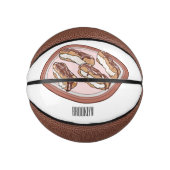 Cartoon met chocolade eclair basketbal (Voorkant)