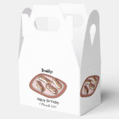 Cartoon met chocolade eclair bedankdoosjes (Geopend)