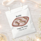 Cartoon met chocolade eclair bedankzakje (Geknipt)