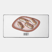 Cartoon met chocolade eclair bureaumat (Voorkant)