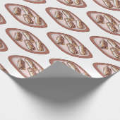 Cartoon met chocolade eclair cadeaupapier (Hoek)