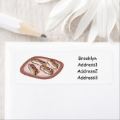 Cartoon met chocolade eclair etiket (Insitu)