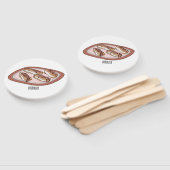 Cartoon met chocolade eclair handwaaier (Niet-gemonteerd)