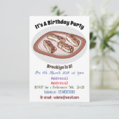 Cartoon met chocolade eclair kaart (Staand voorkant)