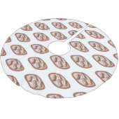 Cartoon met chocolade eclair kerstboom rok (Gekanteld)