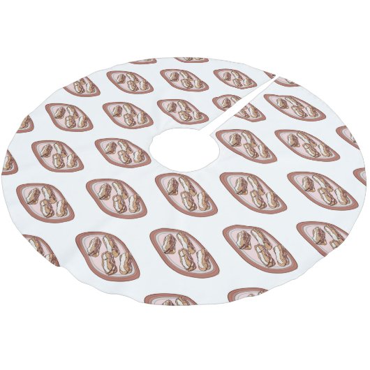 Cartoon met chocolade eclair kerstboom rok (Gekanteld)