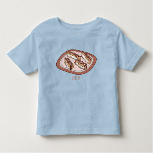 Cartoon met chocolade eclair kinder shirts