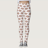 Cartoon met chocolade eclair leggings (Voorkant)