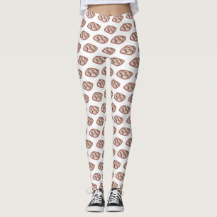 Cartoon met chocolade eclair leggings