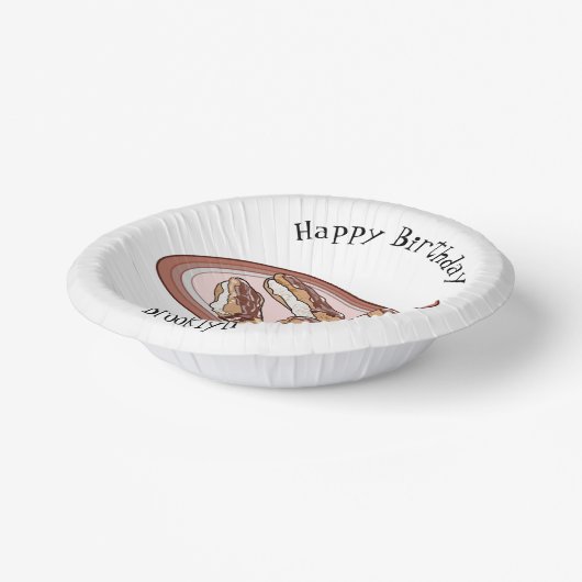 Cartoon met chocolade eclair papieren kommen (Gebogen)