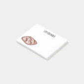 Cartoon met chocolade eclair post-it® notes (Schuin)