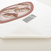 Cartoon met chocolade eclair sherpa deken (3/4)