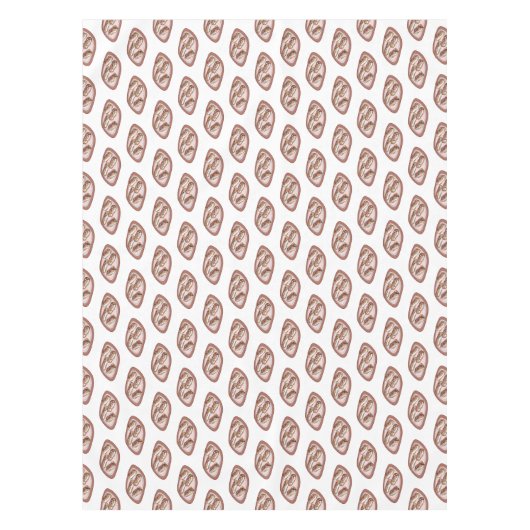 Cartoon met chocolade eclair tafelkleed (Voorkant)