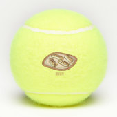 Cartoon met chocolade eclair tennisballen (Achterkant)