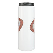 Cartoon met chocolade eclair thermosbeker (Achterkant)