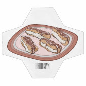 Cartoon met chocolade eclair voetbal (Enkel)