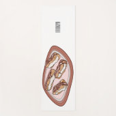 Cartoon met chocolade eclair yogamat (Voorkant)