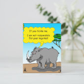 cartoon met de neuskontjes briefkaart (Staand voorkant)