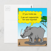 cartoon met de neuskontjes briefkaart (Voorkant / Achterkant)