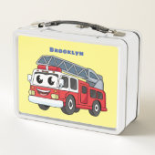 Cartoon met een brandblusmotor (Achterkant)