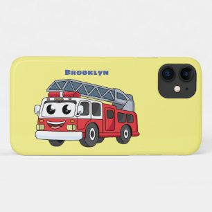 Cartoon met een brandblusmotor Case-Mate iPhone case