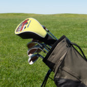 Cartoon met een brandblusmotor golfheadcover (Insitu)