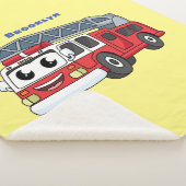 Cartoon met een brandblusmotor sherpa deken (3/4)