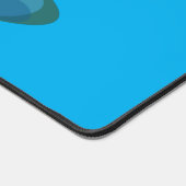 Cartoon met een staartjongen en een hondenroeiboot bureaumat (Hoek)