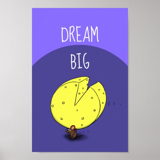 Cartoon met een uilskuis poster (Voorkant)