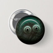 Cartoon met gloeiende bubbels ronde button 5,7 cm (Voorkant /achterkant)