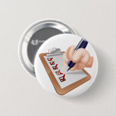 Cartoon met handmatige controle ronde button 5,7 cm (Voorkant /achterkant)
