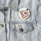 Cartoon met handmatige controle ronde button 5,7 cm (In situ)