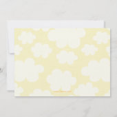 Cartoon met hommel voor baby shower van suikerbiet kaart (Achterkant)